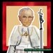 Blessed Pope John Paul II paper doll magnetic collage Catholic