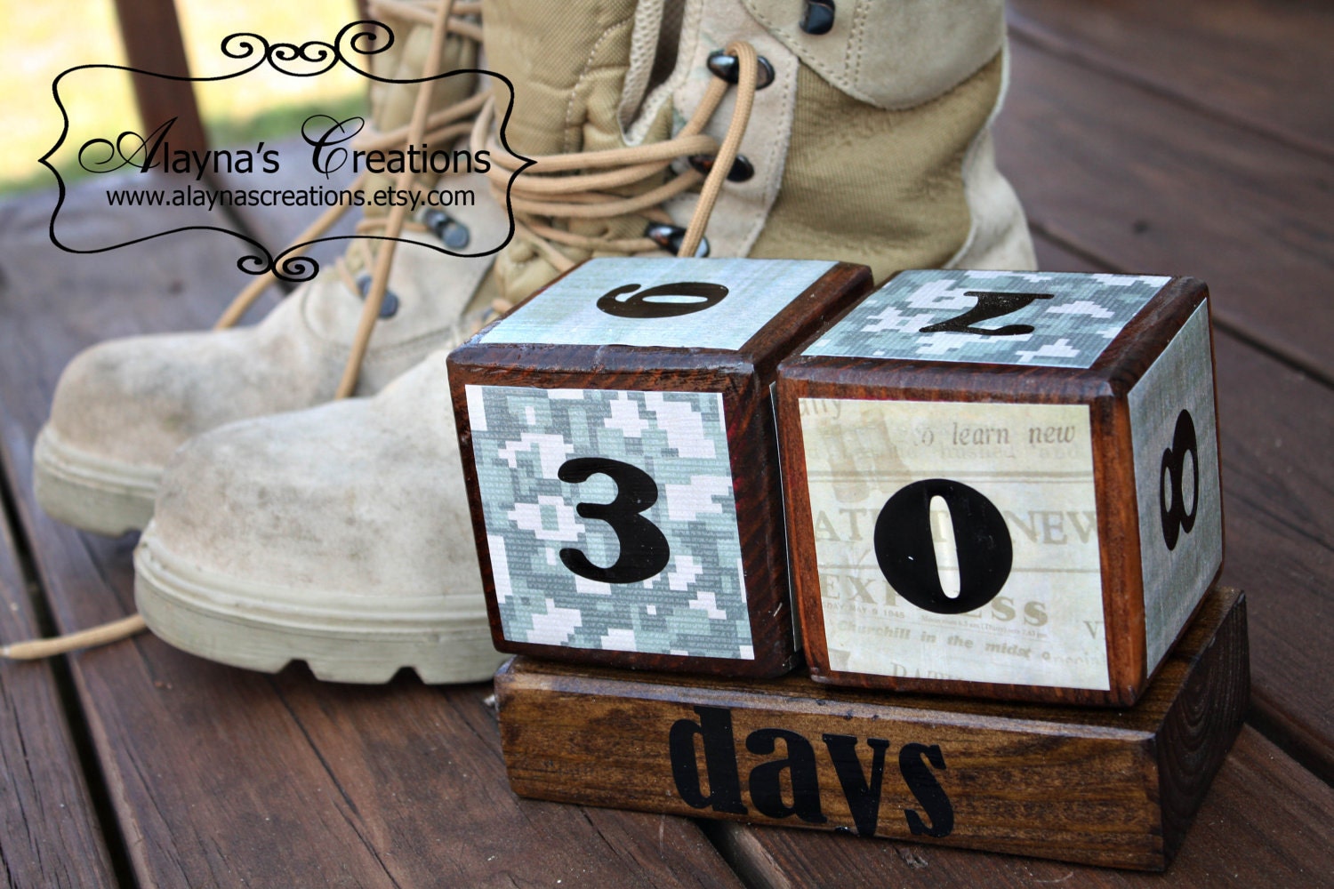 Countdown Blocks for Military Deployments