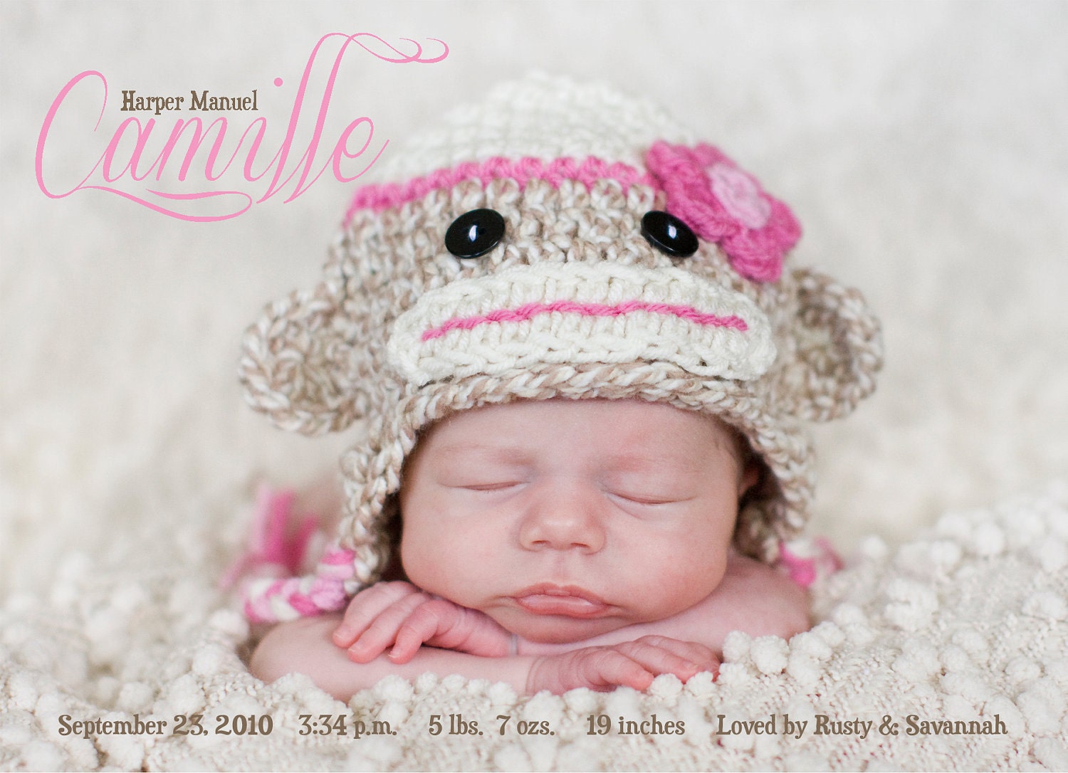 Birth Announcement Baby Girl Photo Card Il_170x135