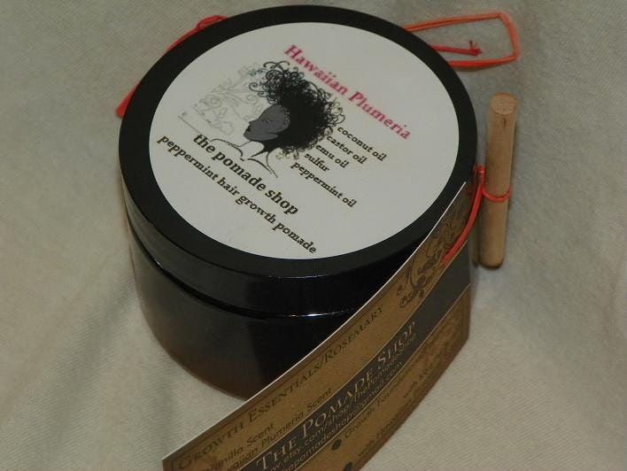 Growth Foundations--Peppermint Pomade (Hawaiian Plumeria Scent), 4 oz.