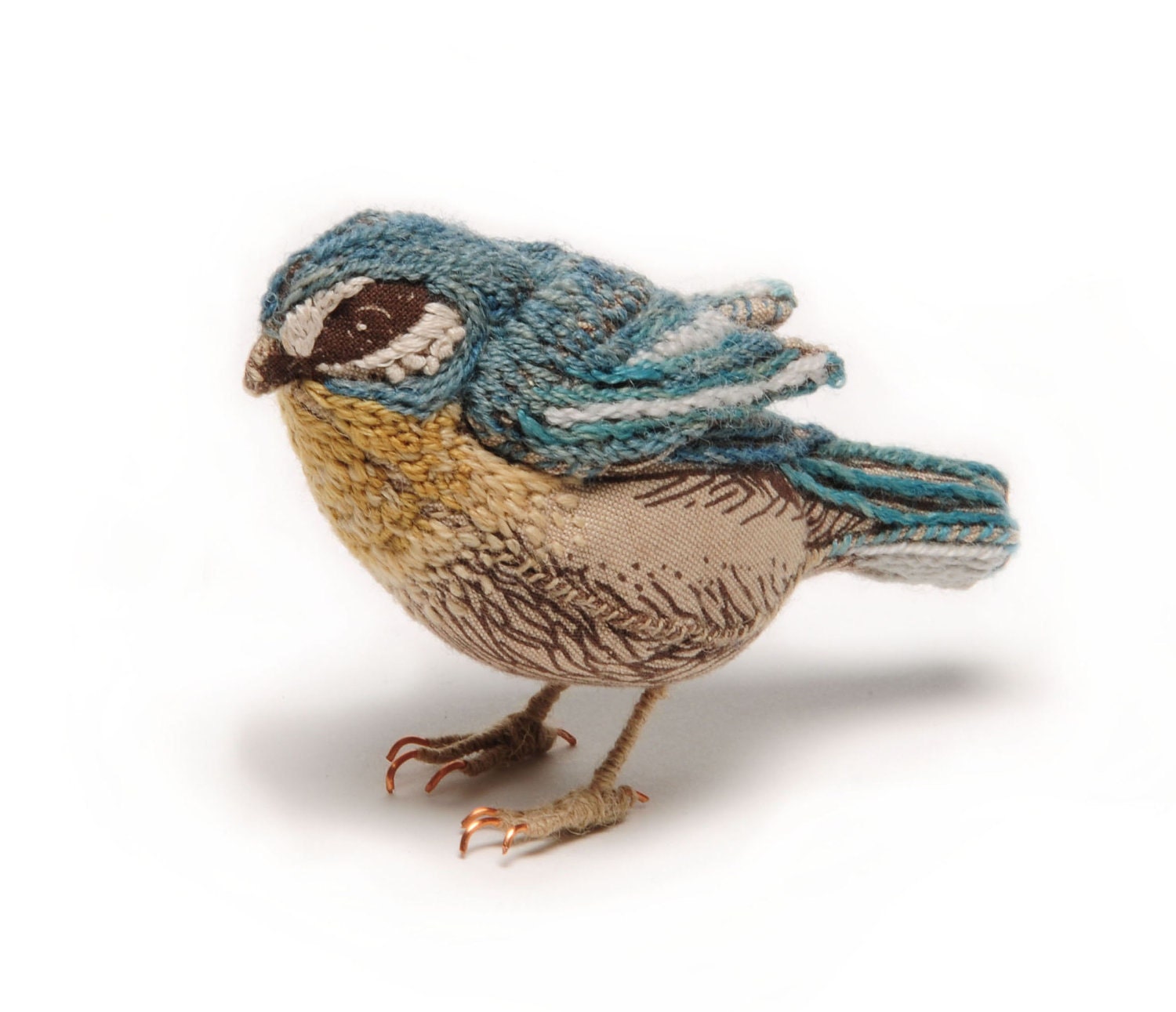 Blue Tit Small Fabric Bird