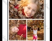 INSTANT DOWNLOAD Storyboard 8x10, PSD file, Templates for Photographers: Elizabeth