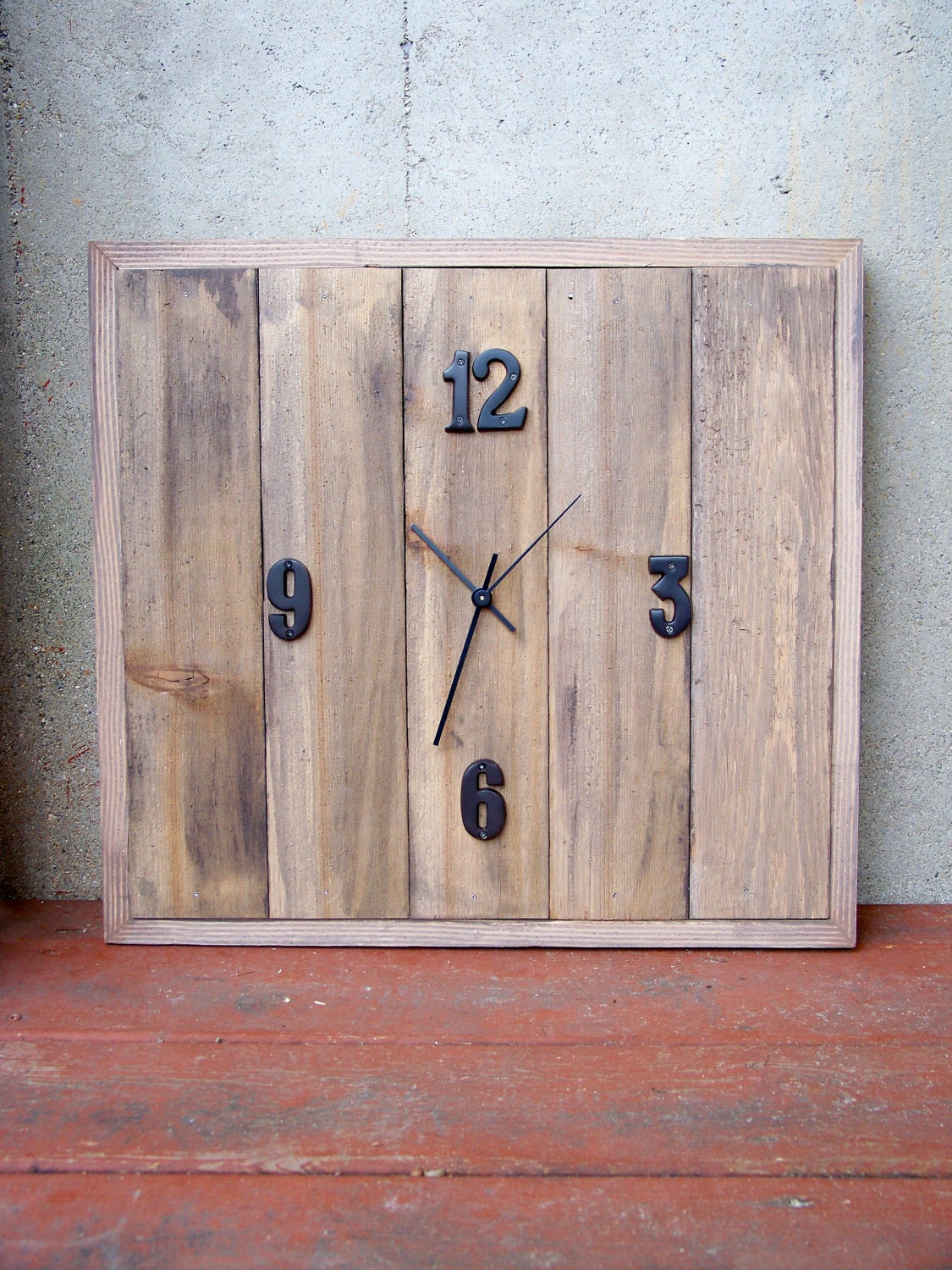 Reclaimed Cedar Wood Clock