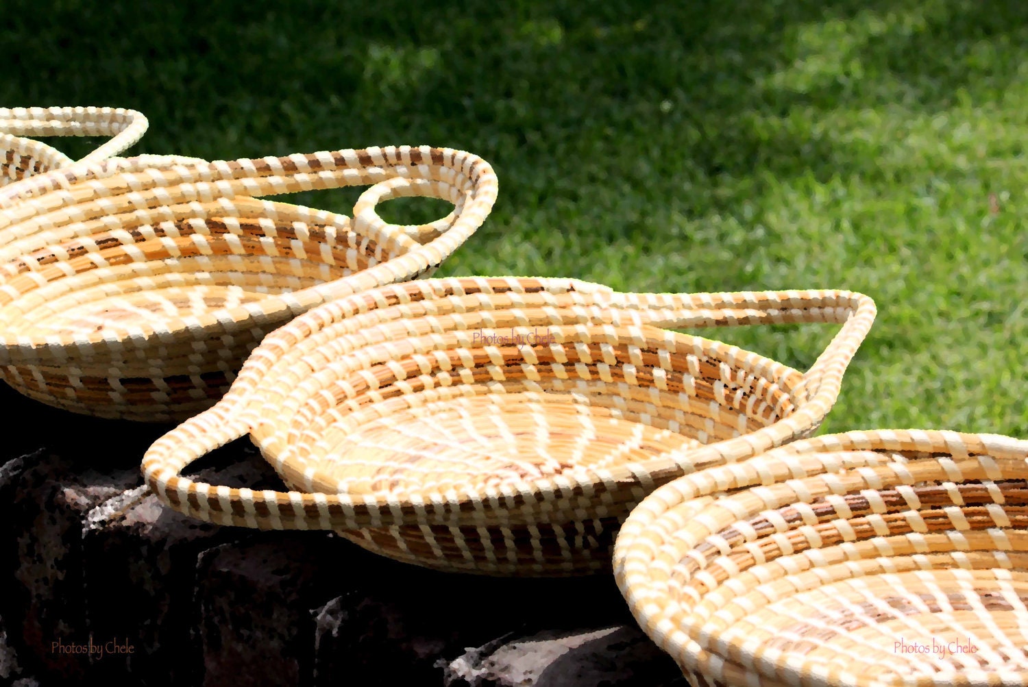 Sweetgrass Baskets in Historic Charleston, SC 8x10
