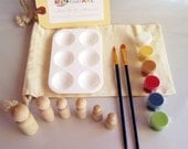 DIY Wooden Build a Family Wooden People Paint Kit in a Bag Arts and Crafts Kit for Kids
