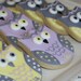 Baby Owls in Lavender, Yellow and Gray Hand Decorated Sugar Cookies for Baby Shower, New Baby Gift