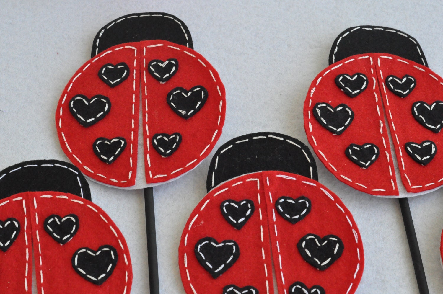 Felt Lady Bug Wand TUTORIAL PDF Pattern by Sew Love The Day