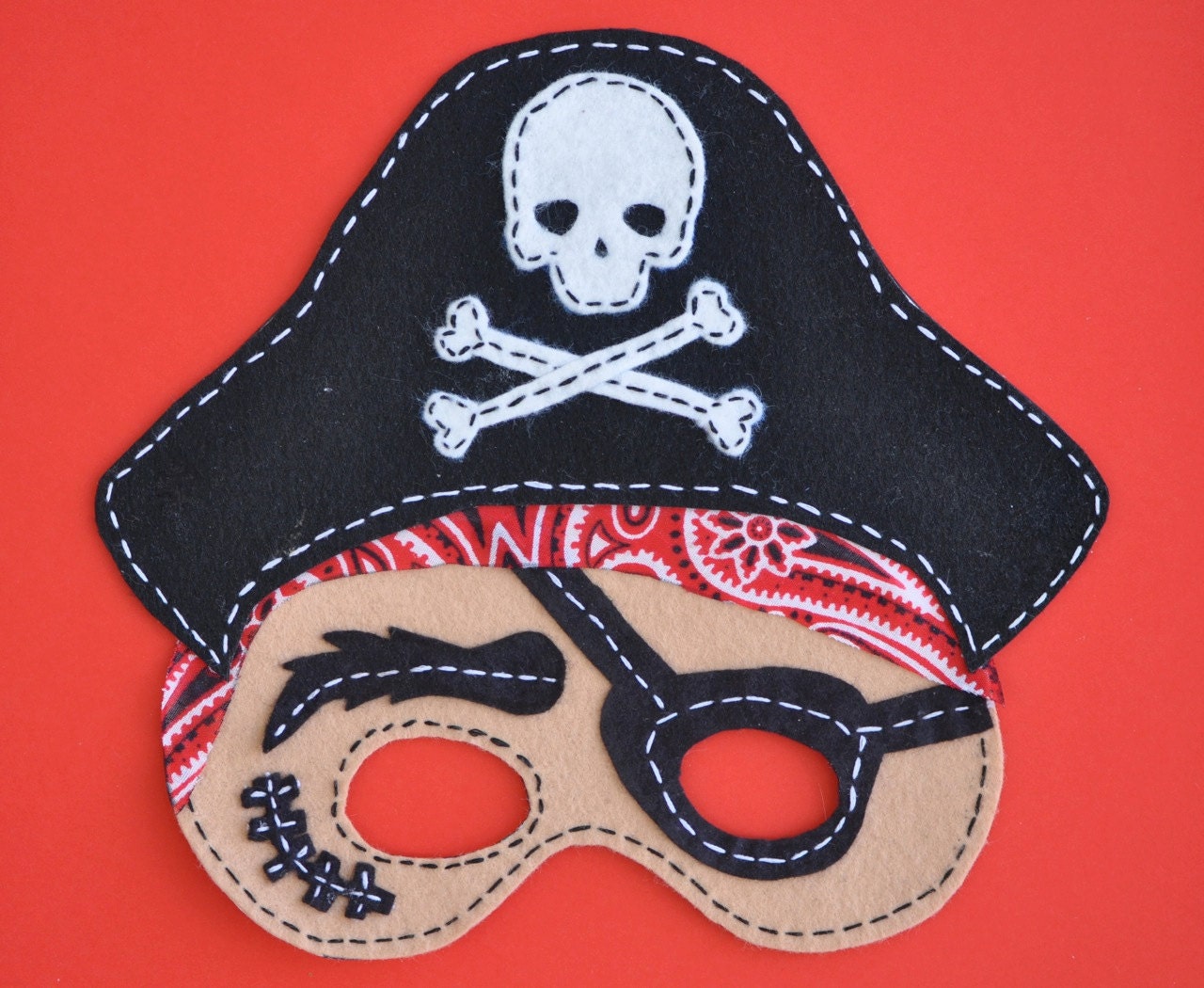 FeltAye Aye  Pirate Mask PDF Pattern