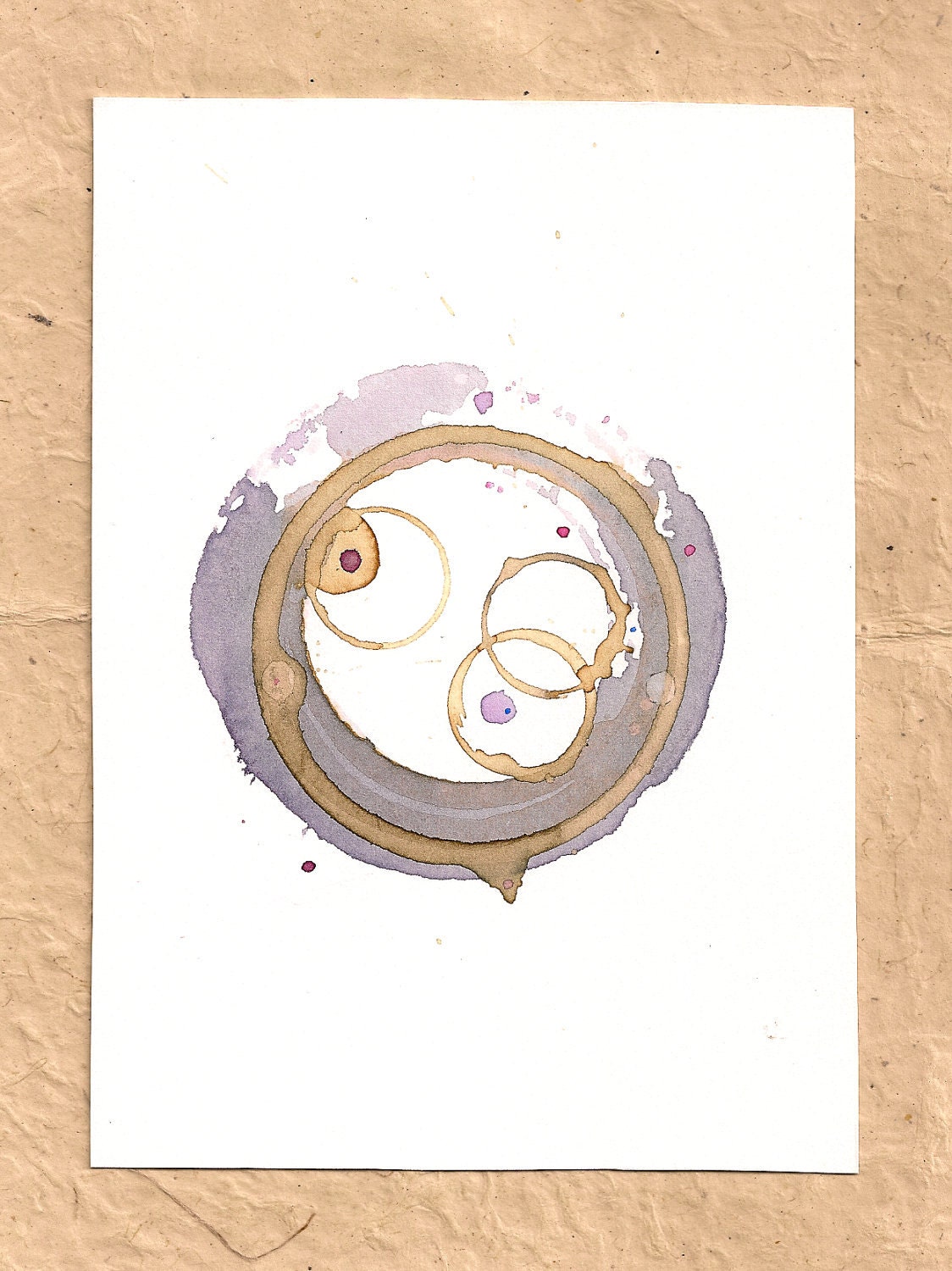 Blend Number 18 - Coffee & Tea - Original Painting, Framed