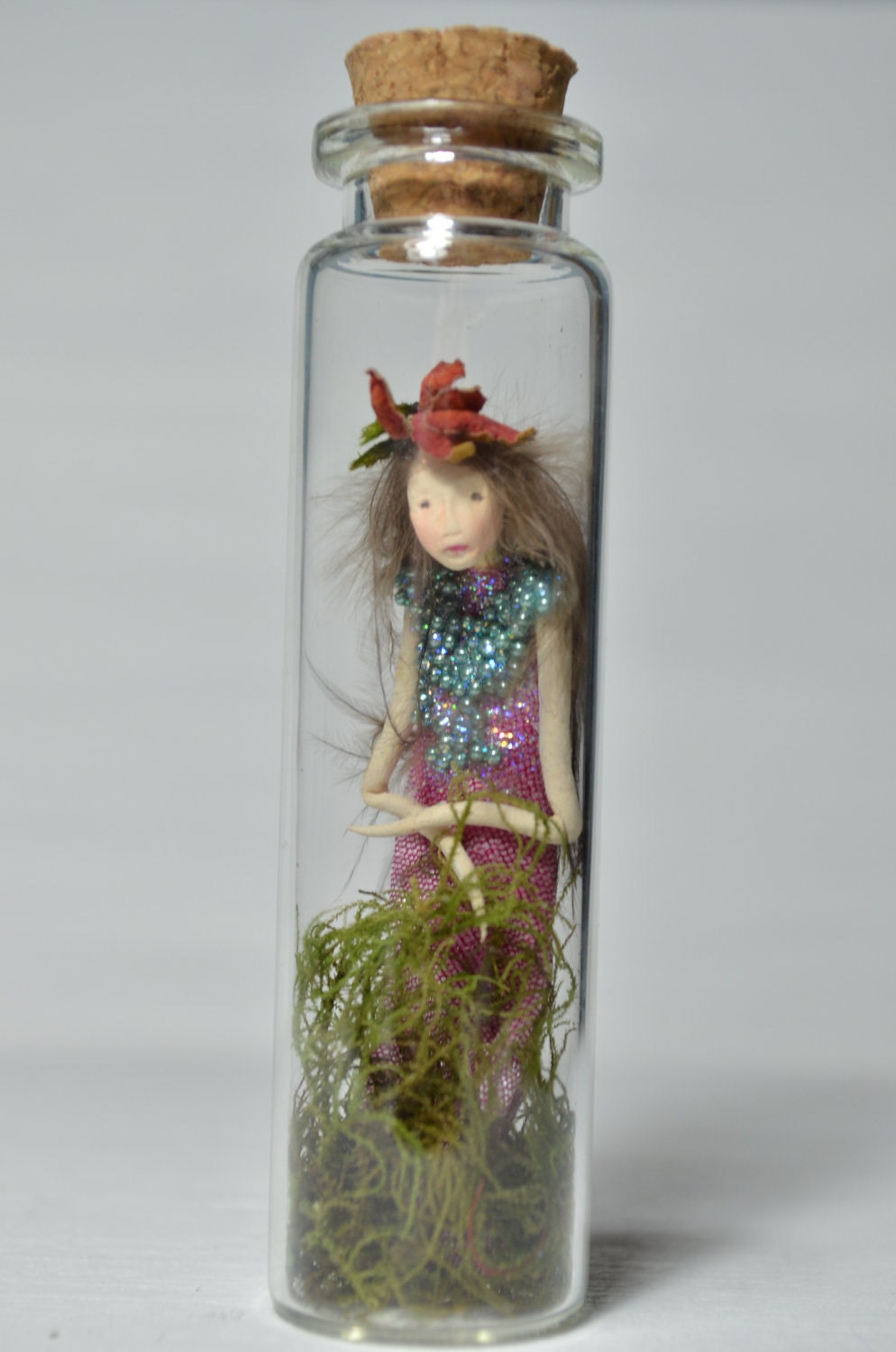 Captured Fairy Woodland Spirit - Nigrica Miniatures sculpt hand made by Johana Molina