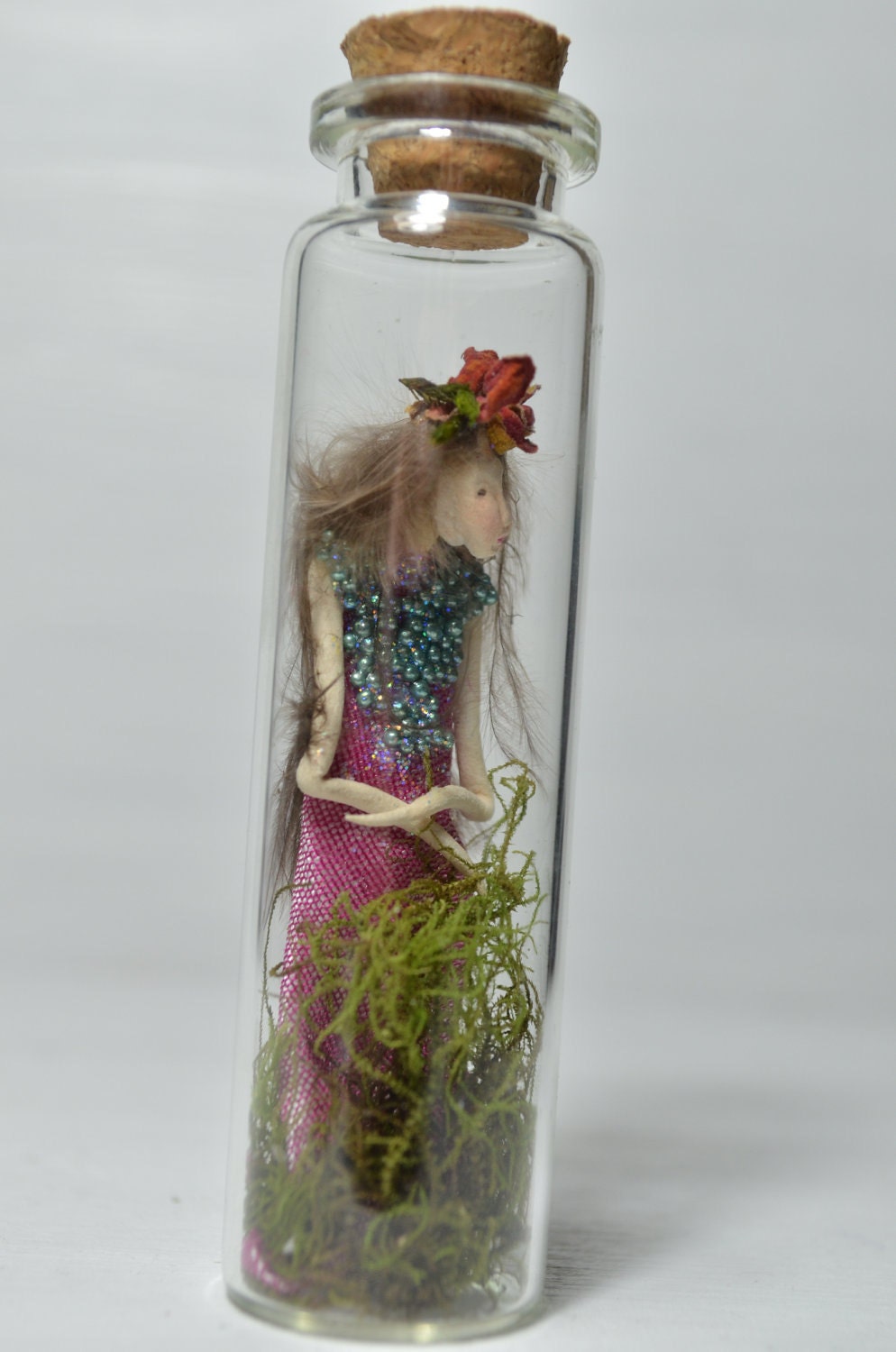 Captured Fairy Woodland Spirit - Nigrica Miniatures sculpt hand made by Johana Molina