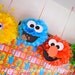Sesame Street Inspired Party Poms