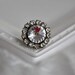 Swarovski Crystal Ring,Hollywood Glamour,Antique Silver,Vintage Style Ring,Crystal Clear Ring,FAMOUSA