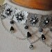 Victorian Gothic Choker, Swarovski Crystal Jet Black & Hematite Necklace,Filigree Necklace,Antique Silver,Gothic Choker Necklace, BEWITCH