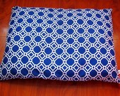 Blue Dog Bed with White Sz Medium / Large
