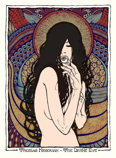 MALLEUS Thomas Negovan "The Divine Eye" Limited Edition Silkscreen Poster