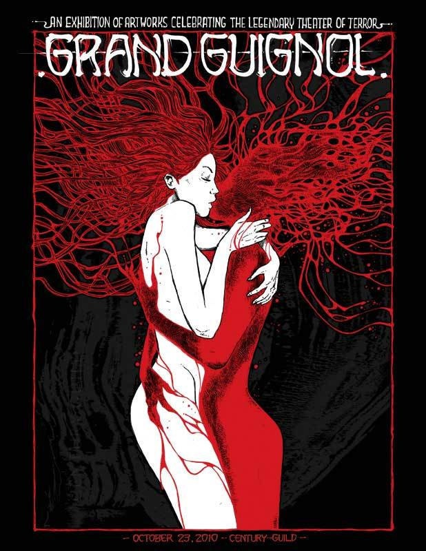 MALLEUS Grand Guignol: Silkscreen Exhibition Poster