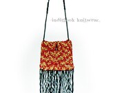 Bag Knit Crocheted with Long Fringe