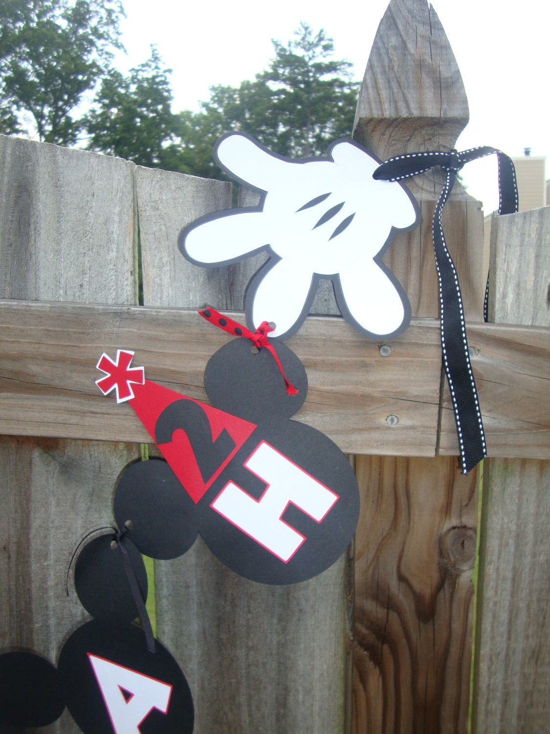 Mickey Mouse Birthday Banner-PERSONALIZED