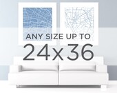 24x36" City Map: Choose Your City