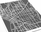 Seattle Map Art City Print / Washington Poster Custom Grad Gift University Art / 8x10 Digital Print / Choose your color