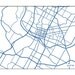 Austin Map Art City Print / University of Texas Wall Art / 8x10 / Custom colors