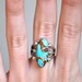 Vintage Native American Turquoise Ring: Size 8.5