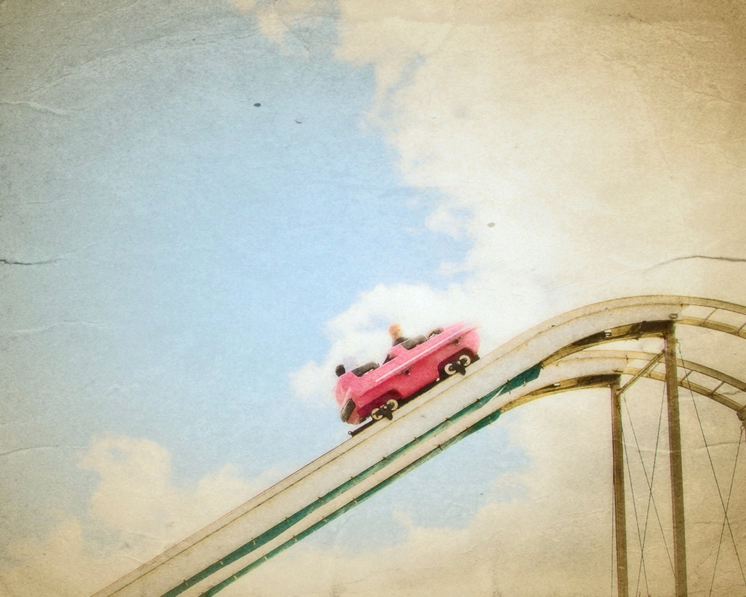 Pink Car at the Carnival- 8 x10 Photography Art Print