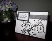 Wedding Card/Best Wishes - Black & White