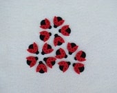 15 Piece Die Cut Felt Ladybugs