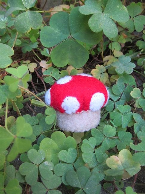 Pincushion, Ornament - Custom Felt Mushroom