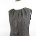 Vintage 1960s Designer Metallic Crepe Cocktail Dress - Medium