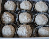 Mexican Wedding Cookies Russian Snowball  Tea Cakes  Homemade , 2 dozens
