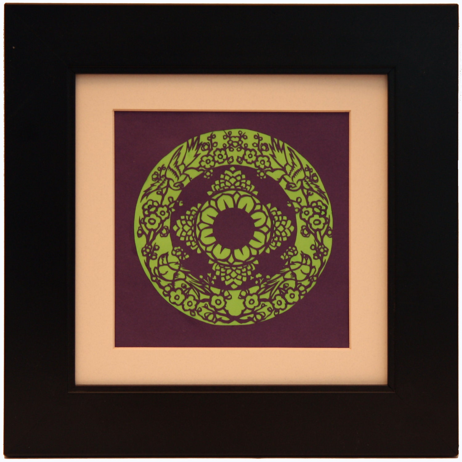 Paper Cut Original - Bird Mandala