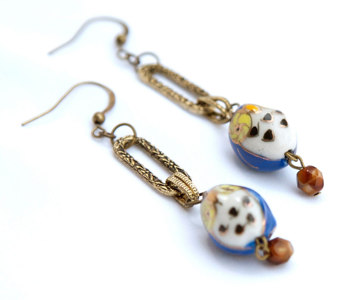 Blue Owl Earrings