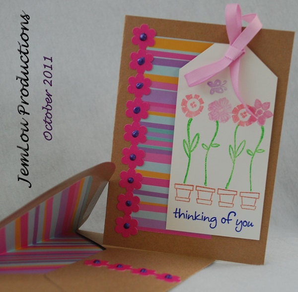 Pink Thinking of You Card