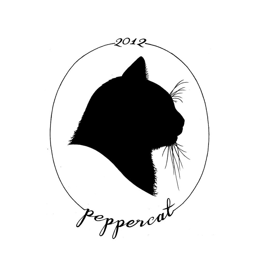 Custom Pet Silhouette hand painted & personalized from your photo 8x10 ORIGINAL ART