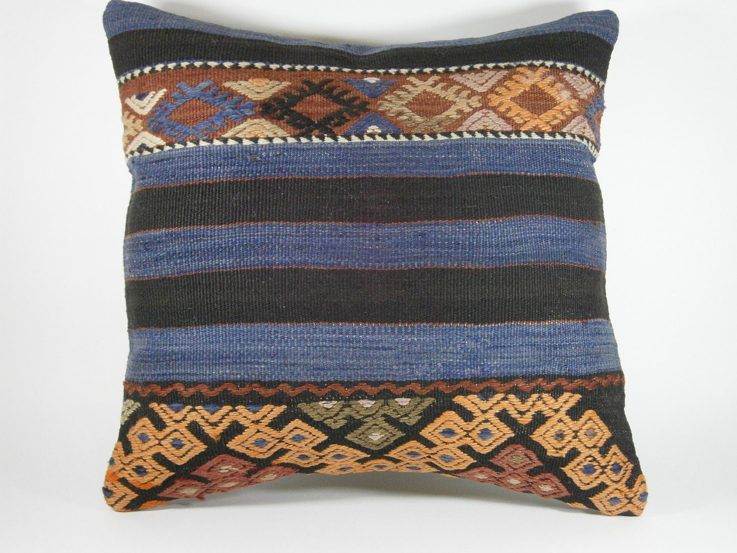FAST Shipment with FEDEX (1-3 Days).Yuner Handmade Kilim Pillow Case,Decorative Throw Pillow,Accent Pillow-16X16 inch