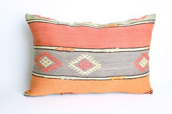 Turks Handmade Kilim Pillow Case -21,2X14