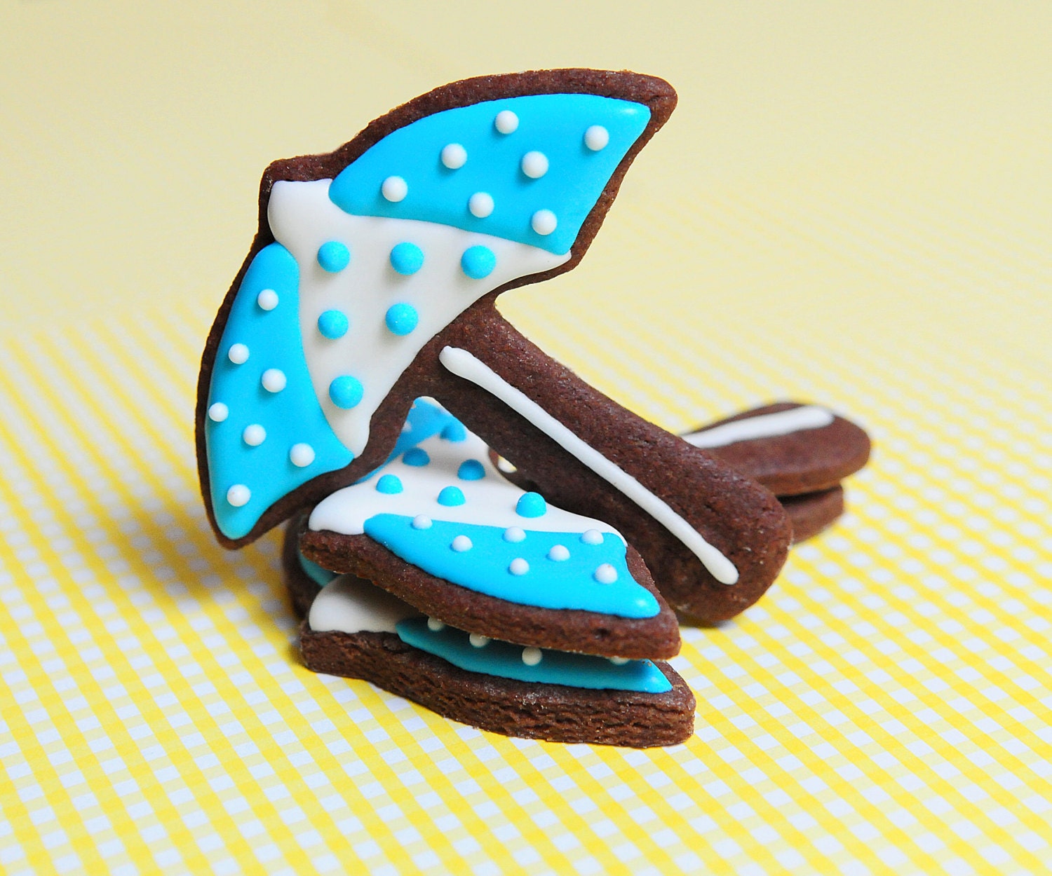 Beach Umbrella Sugar Cookies