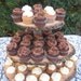 Cupcake Stand Rustic Wedding Wood Dessert Bar 3 Tier Large Size