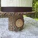 Rustic Wedding Cake Stand Personalized Wood Slices