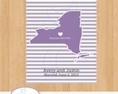 State Wedding Anniversary Print 8x10