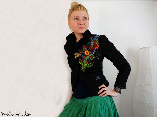 Mega brooch "My Jungle" - MADE TO ORDER