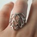 Eastern Flower Ring - Sterling Silver