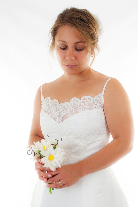 Bride Bouquet Bridal Bouquet Wedding Flowers Rustic Bouquet Unique Wedding Flower Bouquet White / Ivory handmade Daisy