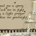 Read me story Kiss Me Goodnight with hearts or butterflies Nursery Vinyl Wall Decal