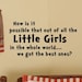 Kids Room BEST LITTLE GIRLS Nursery Vinyl Wall Words Decal