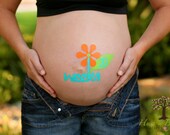 Fun and Unique "Weeks" Baby Bump Pregnancy Stickers