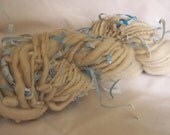 Rumpelstiltskins Gold- Baby Blues Handspun Art Yarn 32.5 yards, 3 oz